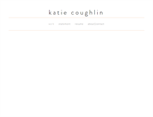 Tablet Screenshot of katiecoughlin.com
